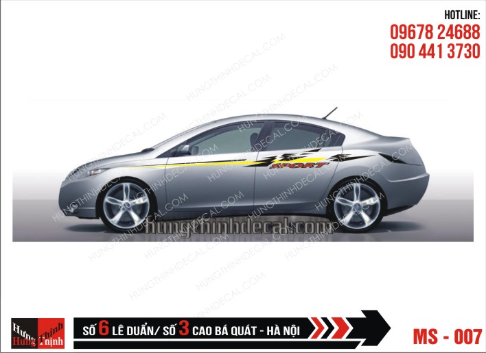 Tem Xe ô tô 4 chỗ - 007