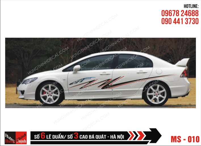 Tem Xe ô tô 4 chỗ - 010