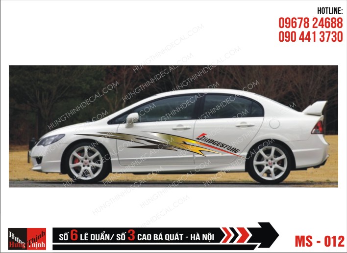 Tem Xe ô tô 4 chỗ - 012