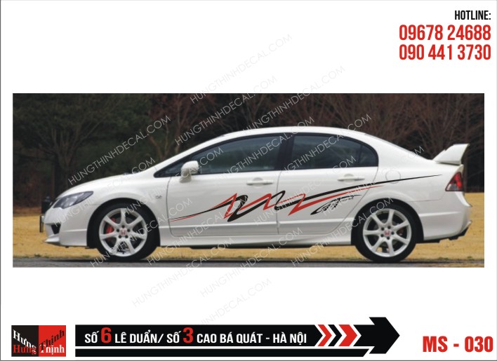 Tem Xe ô tô 4 chỗ - 030