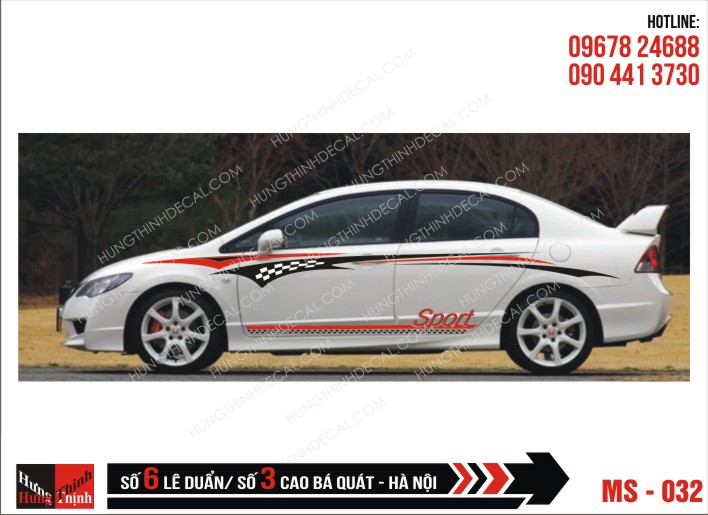 Tem Xe ô tô 4 chỗ - 032