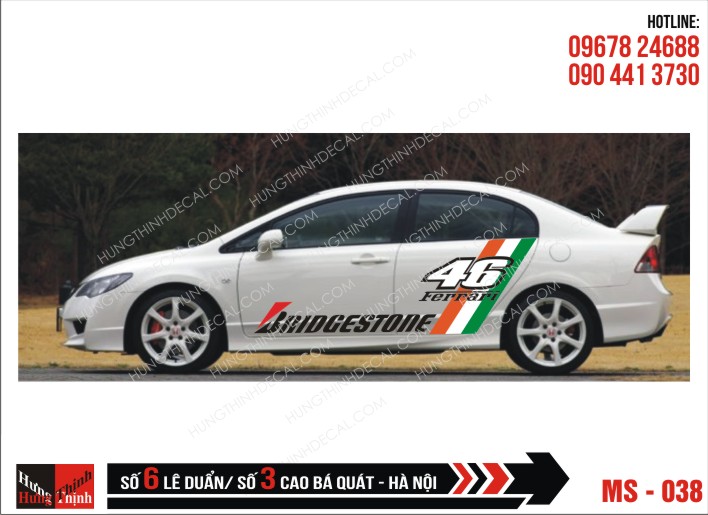 Tem Xe ô tô 4 chỗ - 038