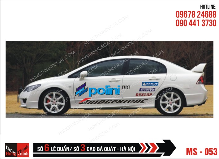 Tem Xe ô tô 4 chỗ - 053