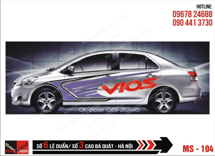 Tem Xe ô tô 4 chỗ – 104