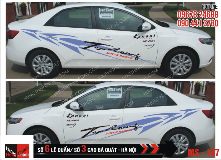 Tem Xe ô tô 4 chỗ – 107