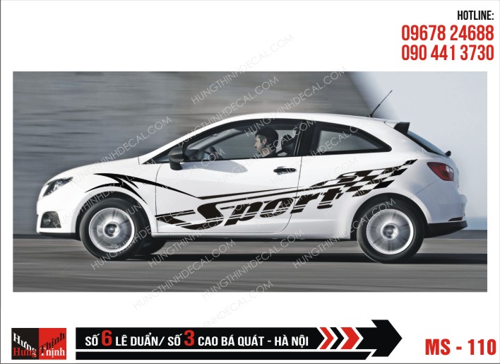 Tem Xe ô tô 4 chỗ – 110