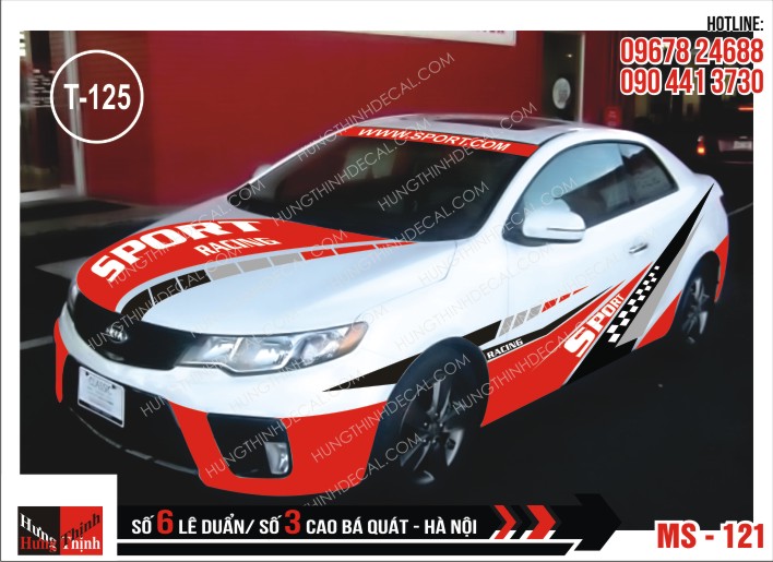 Tem Xe ô tô 4 chỗ – 121