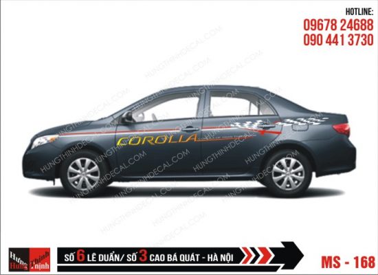 Tem Xe ô tô 4 chỗ – 168