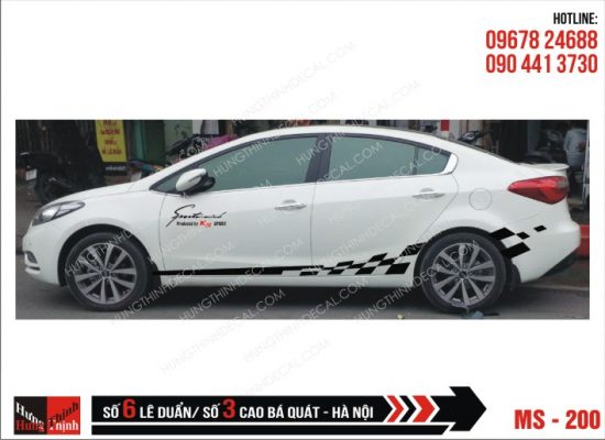 Tem Xe ô tô 4 chỗ – 200