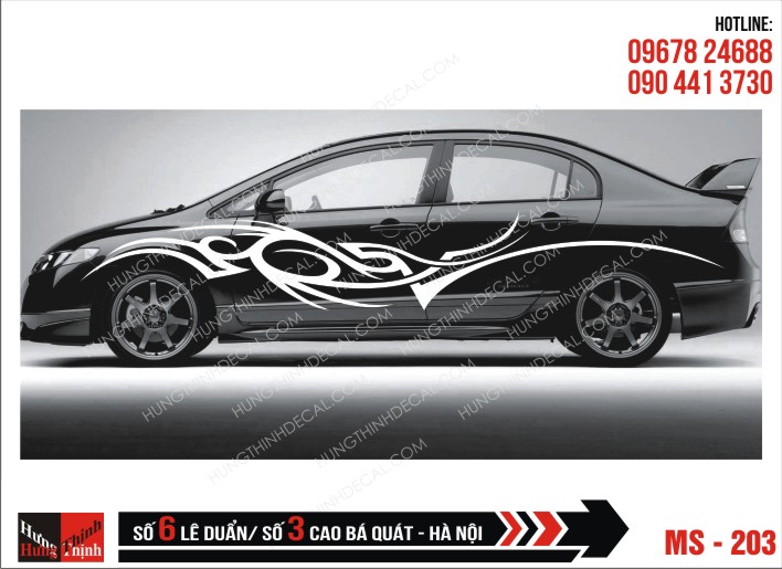 Tem Xe ô tô 4 chỗ – 203