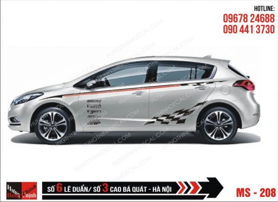 Tem Xe ô tô 4 chỗ – 208