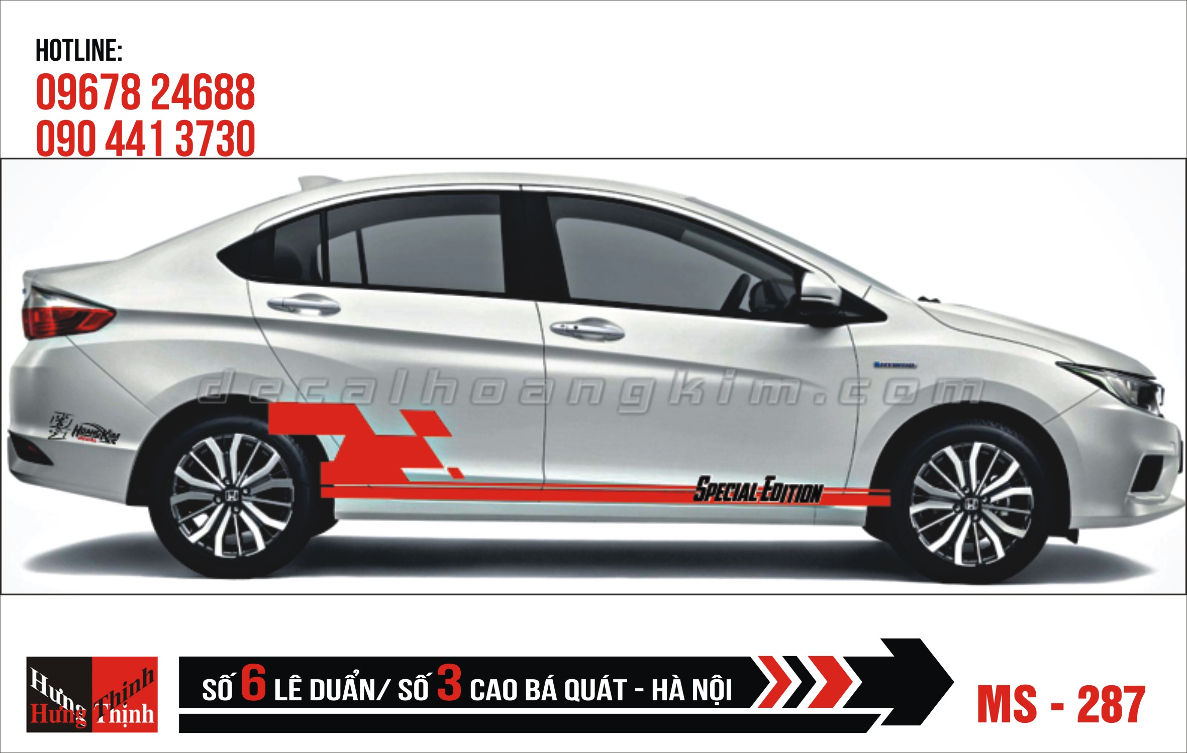 Tem Xe ô tô 4 chỗ – 287